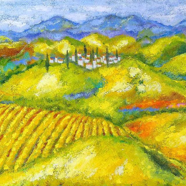 Lene Schmidt-Petersen: "Toscana" (150x60 cm)
